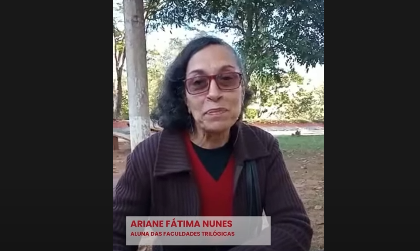 Ariane Fátima Nunes, aluna das Faculdades Trilógicas.