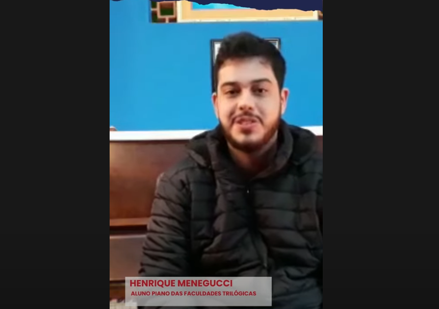 Henrique Menegucci, Aluno de Piano das Faculdades Trilógicas